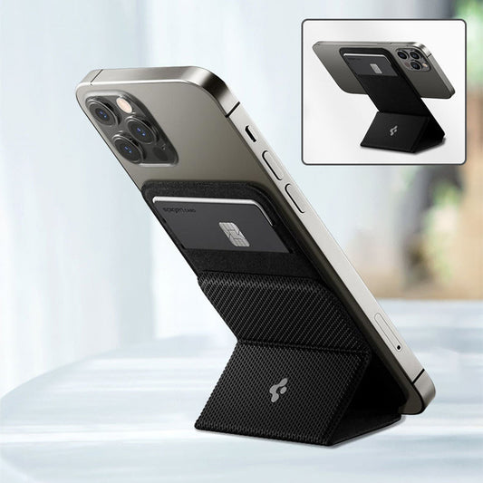 Suport magnetic pentru carduri, compatibil cu telefonul – accesoriu practic 2 în 1